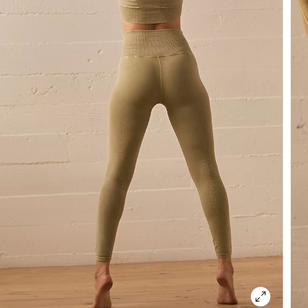 Free People Olive Leggings